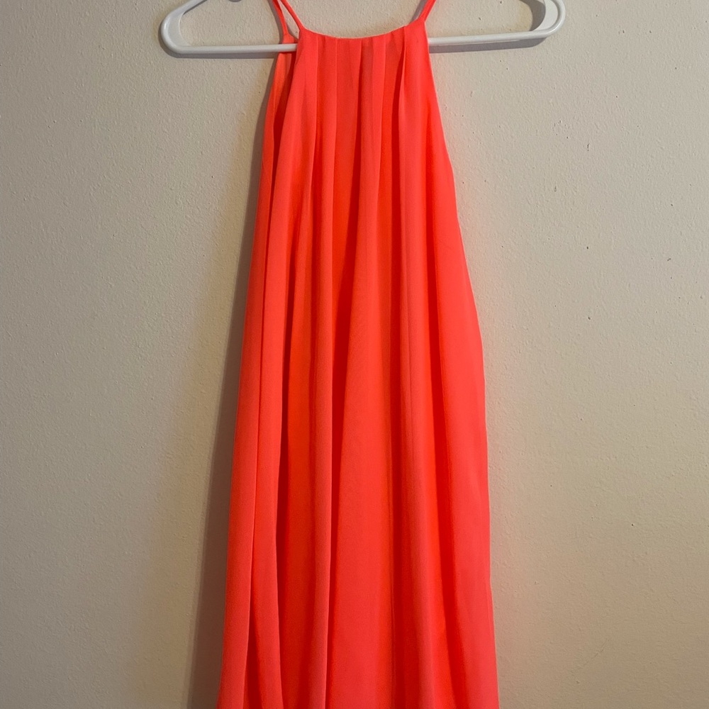 Bright pinkish/ orange party dress, size small